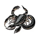 scorpion and snake tattoo tattoo design idea