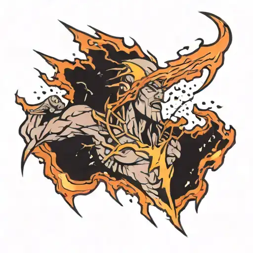 if the thunder don't get you then the lightning will tattoo design idea
