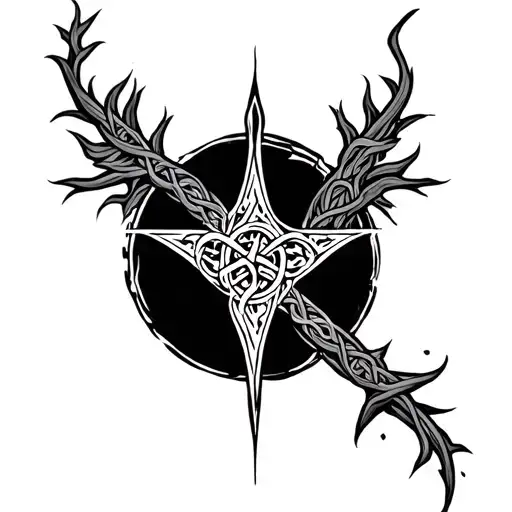 Druid, Celtic, Pagan, Runes tattoo design idea