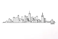 Austin Skyline tattoo design idea