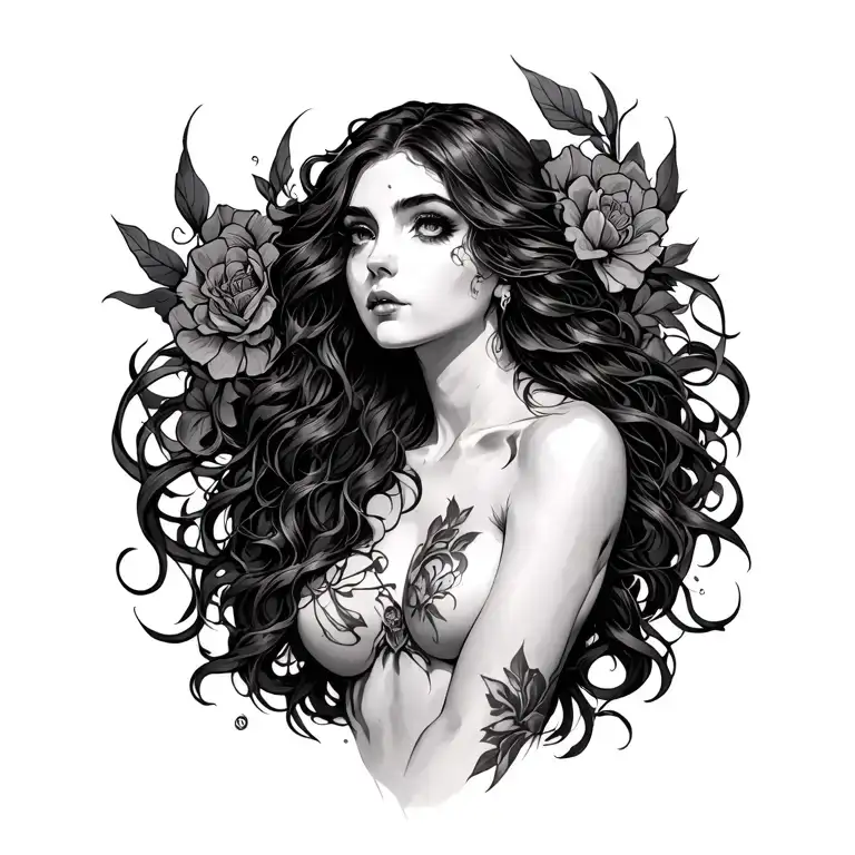 Lilith tattoo design idea