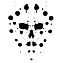 rorschach ink blot dots tattoo design idea