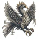 Simurgh tattoo design idea