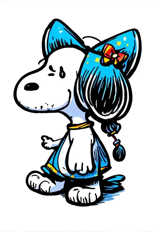 Snoopy tattoo design idea