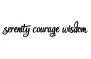 "serenity courage wisdom" tattoo design idea
