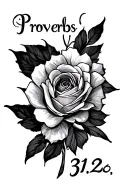 proverbs 31:26 tattoo design idea