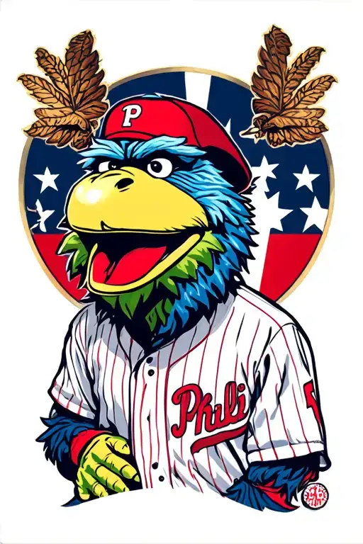 Phillie Phanatic tattoo design idea