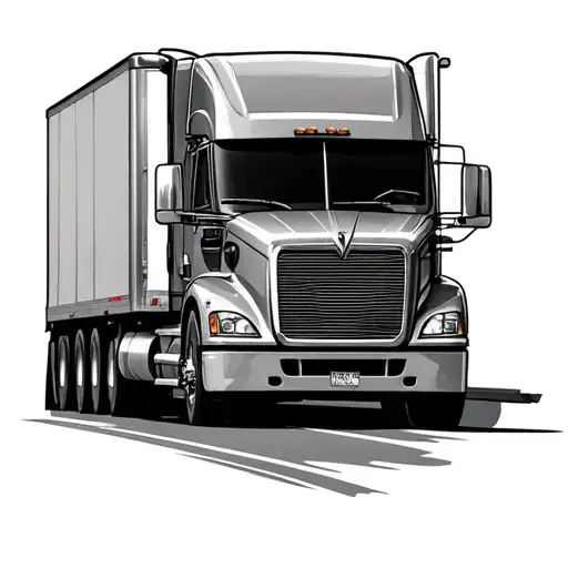Truck Driver tattoo design idea