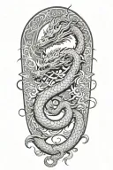 aum, music, dragon, novelist, buddhist tattoo design idea
