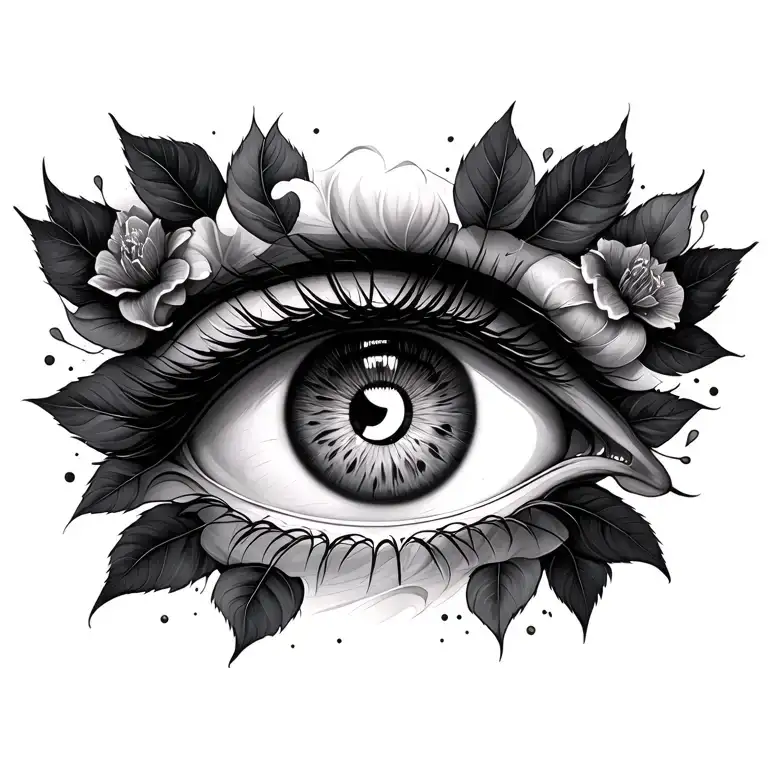 Turkish Eye tattoo design idea
