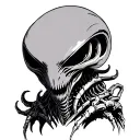 flash xenomorph Alien tattoo design idea