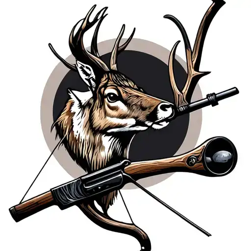 Bow Hunting tattoo design idea