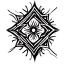 Precise geometric patterns, symmetrical designs, straight lines forming perfect shapes tattoo design idea