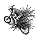 mtb rigid Skelleton tattoo design idea
