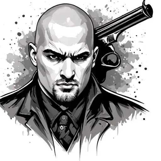 Hitman tattoo design idea