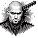 Hitman tattoo design idea