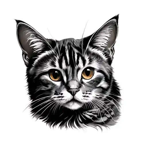 Paw Print Cat tattoo design idea