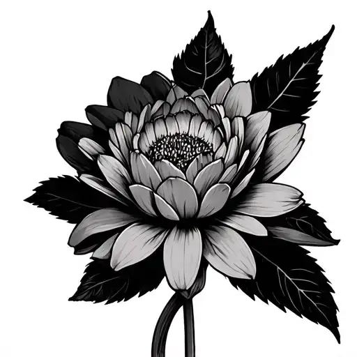 aerith Gainsborough holding a flower tattoo design idea