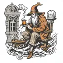 hermit tattoo design idea