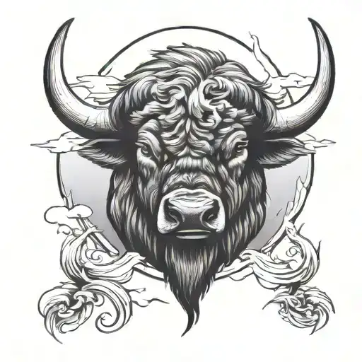 Buffalo Storm tattoo design idea