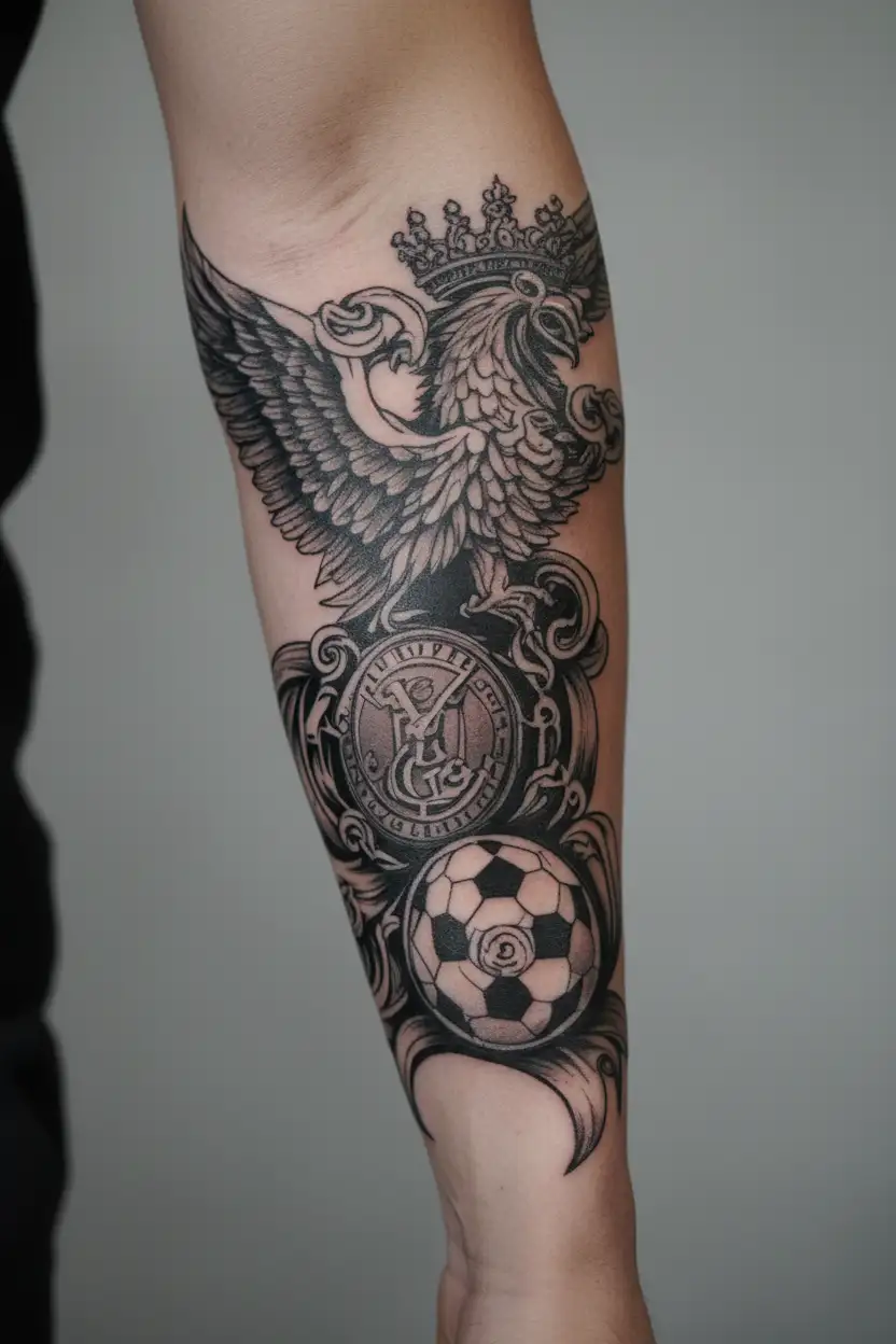 Liverpool and Real Madrid tattoo design idea