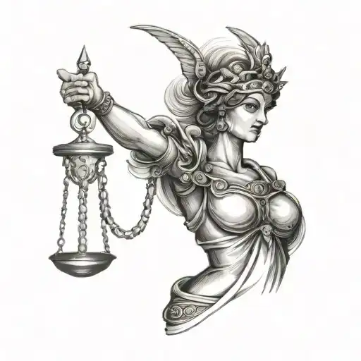 Themis tattoo design idea