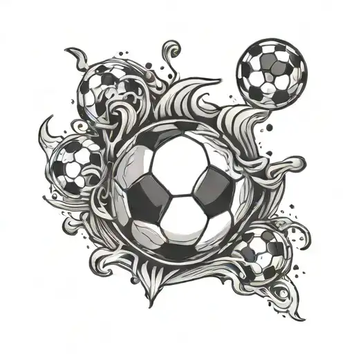 Soccer Ball tattoo design idea