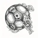 Soccer Ball tattoo design idea