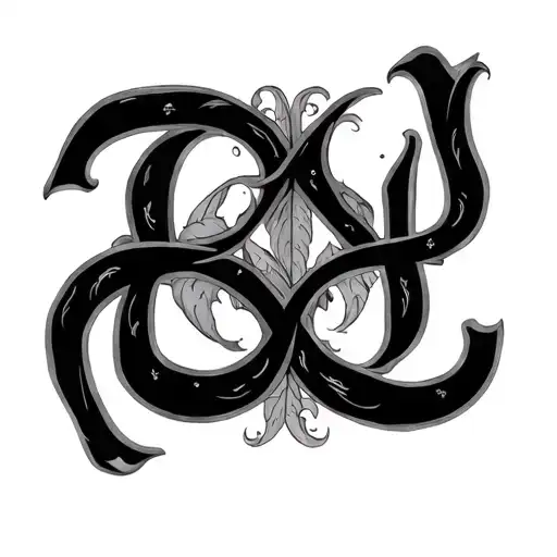 Two Word Ambigram Generator tattoo design idea