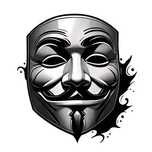 Anonymous Mask Mask tattoo design idea