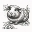 Guinea Pig tattoo design idea