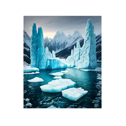 Glacier lagoon tattoo design idea