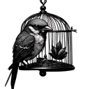 Bird Cage tattoo design idea