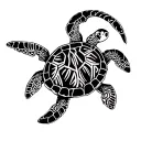 3 sea turtles tattoo design idea