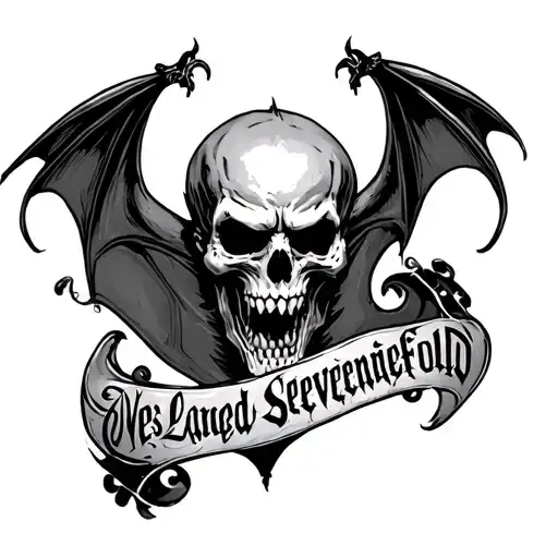 Avenged Sevenfold Wes Lang Deathbat tattoo design idea