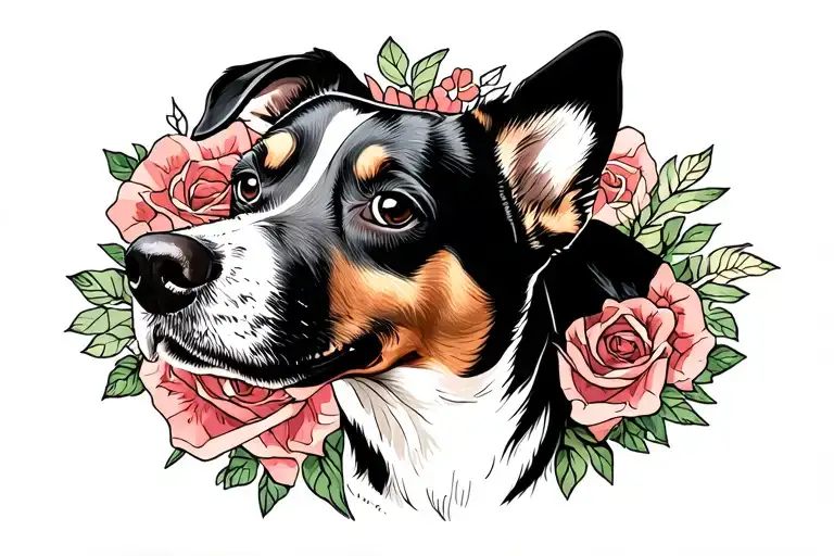 dog memorial tattoo tattoo design idea