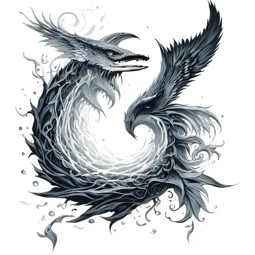 atlantis tattoo design idea