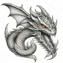 Smaug Dragon tattoo design idea