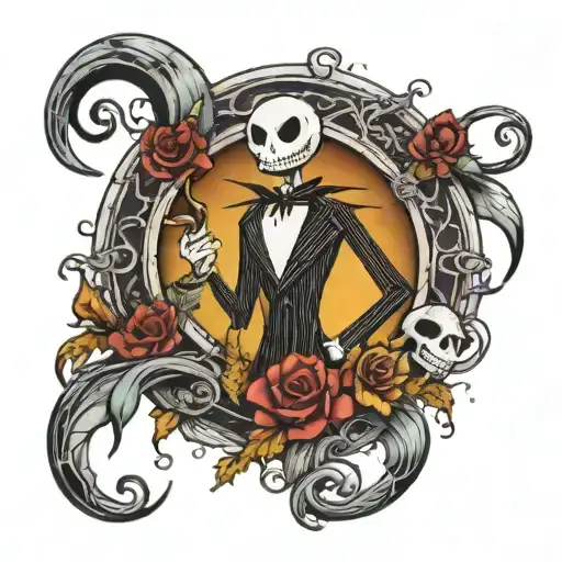 nightmare before Christmas   tattoo design idea