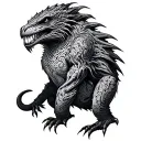 Cryptid tattoo design idea