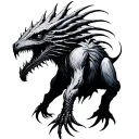 Cryptid tattoo design idea