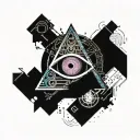 eye within a pyramid tattoo design idea