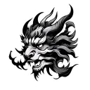 rahu tattoo design idea