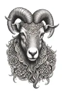 Ram head tattoo tattoo design idea