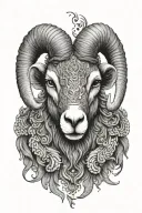 Ram head tattoo tattoo design idea