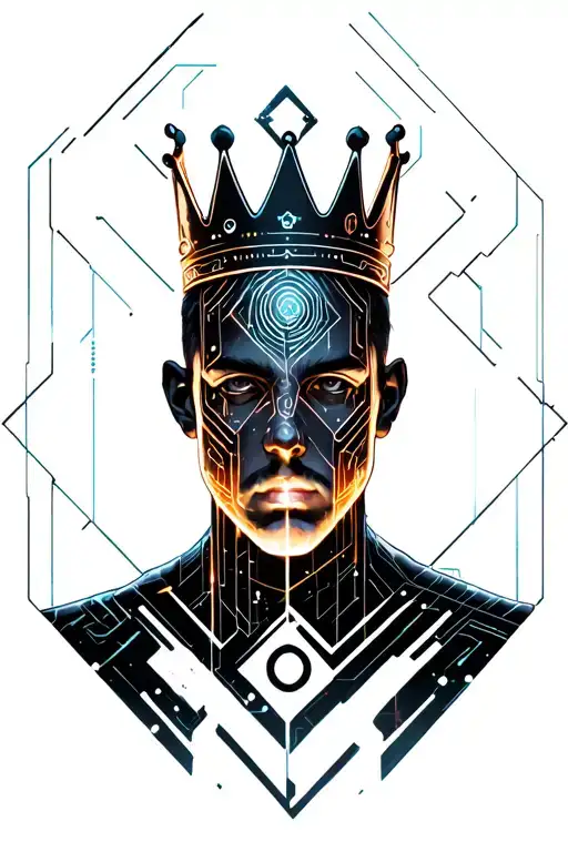 Aryan with crown tattoo design idea