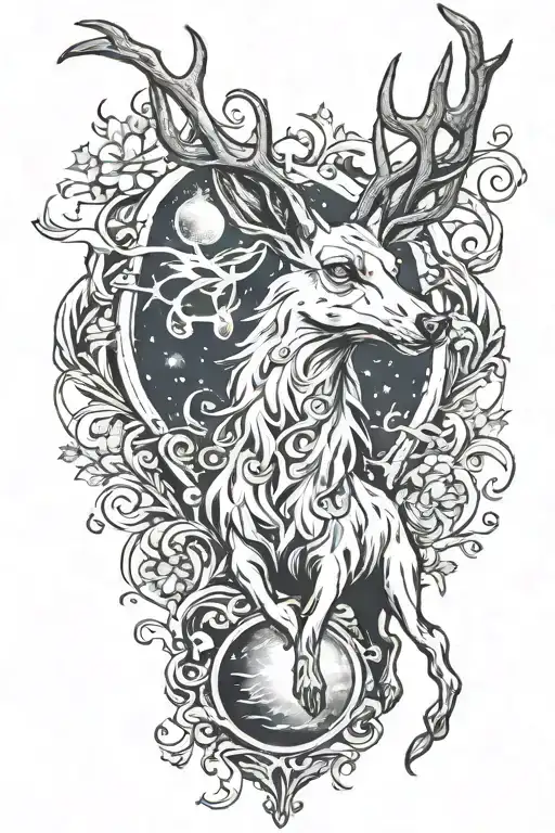 patronus charm from harry potter theamed tattoo tattoo design idea
