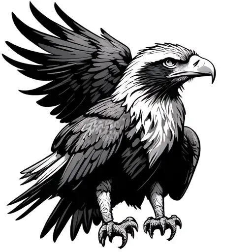 Wedge Tailed Eagle tattoo design idea