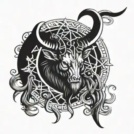 baphomet tattoo design idea