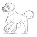 bichon bolognese tattoo design idea